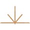 Ekena Millwork Kennewick Timber Gable Bracket, Western Red Cedar, 108"W x 63"H x 1 1/2"D x 3 1/2"F, 14/12 Pitch GBW108X63X0204KEN00SWR - alternate 1